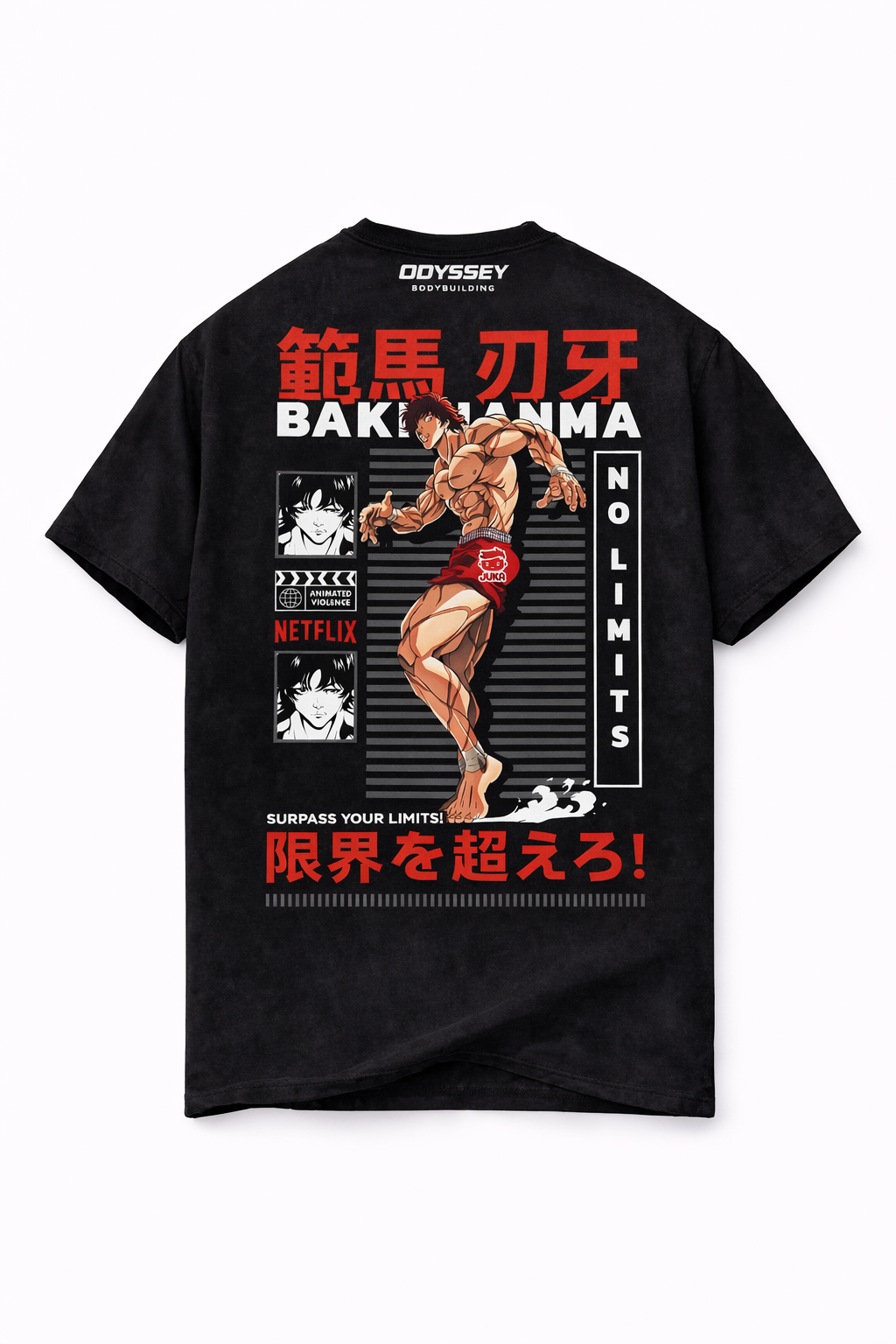 Odyssey “No Limits” Anime Bodybuilding Oversized T-Shirt
